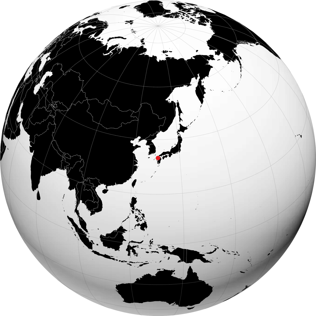 Kurume sur le globe