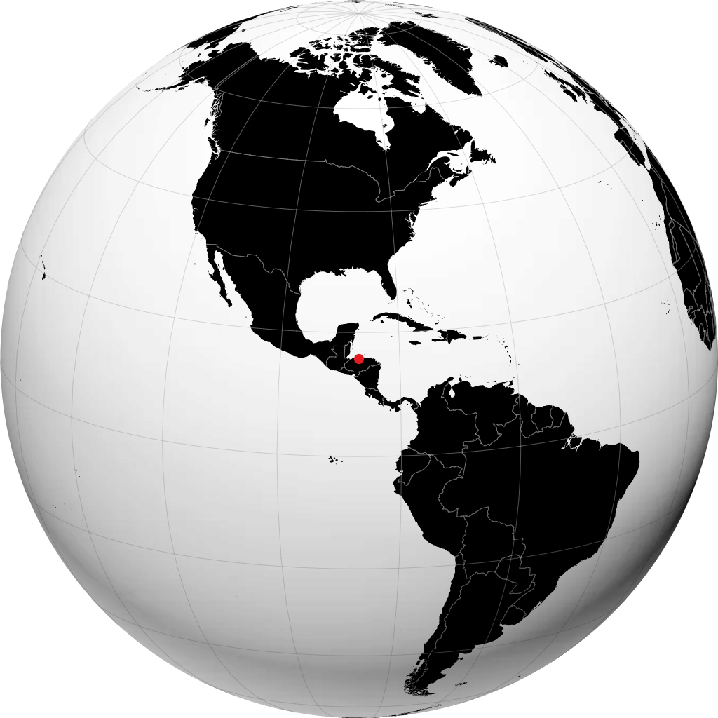 La Ceiba sur le globe