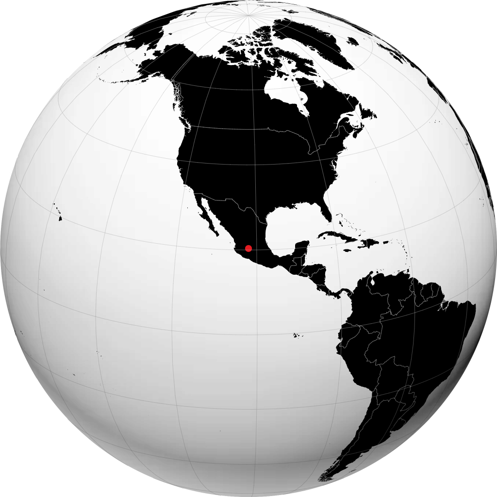 La Piedad de Cabadas sur le globe