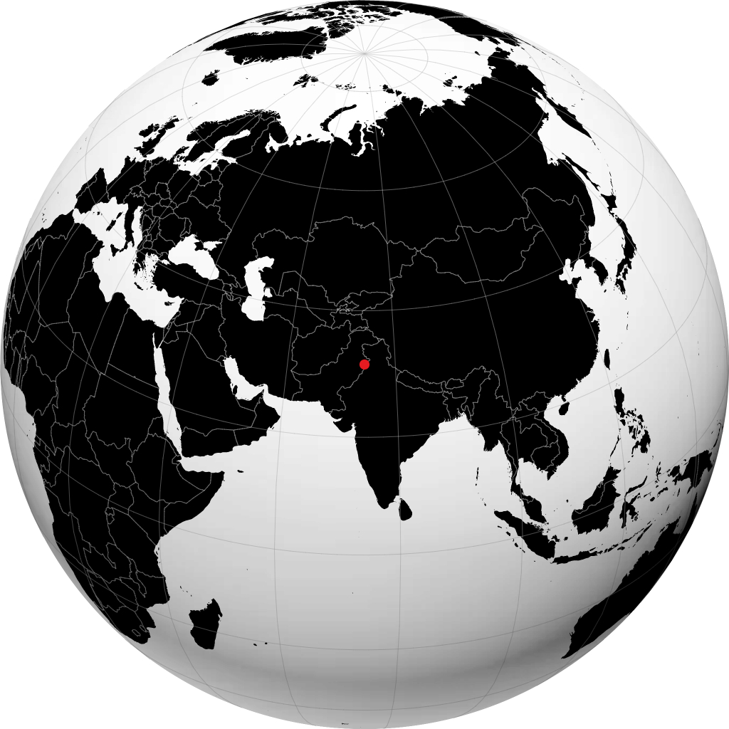 Lahore sur le globe