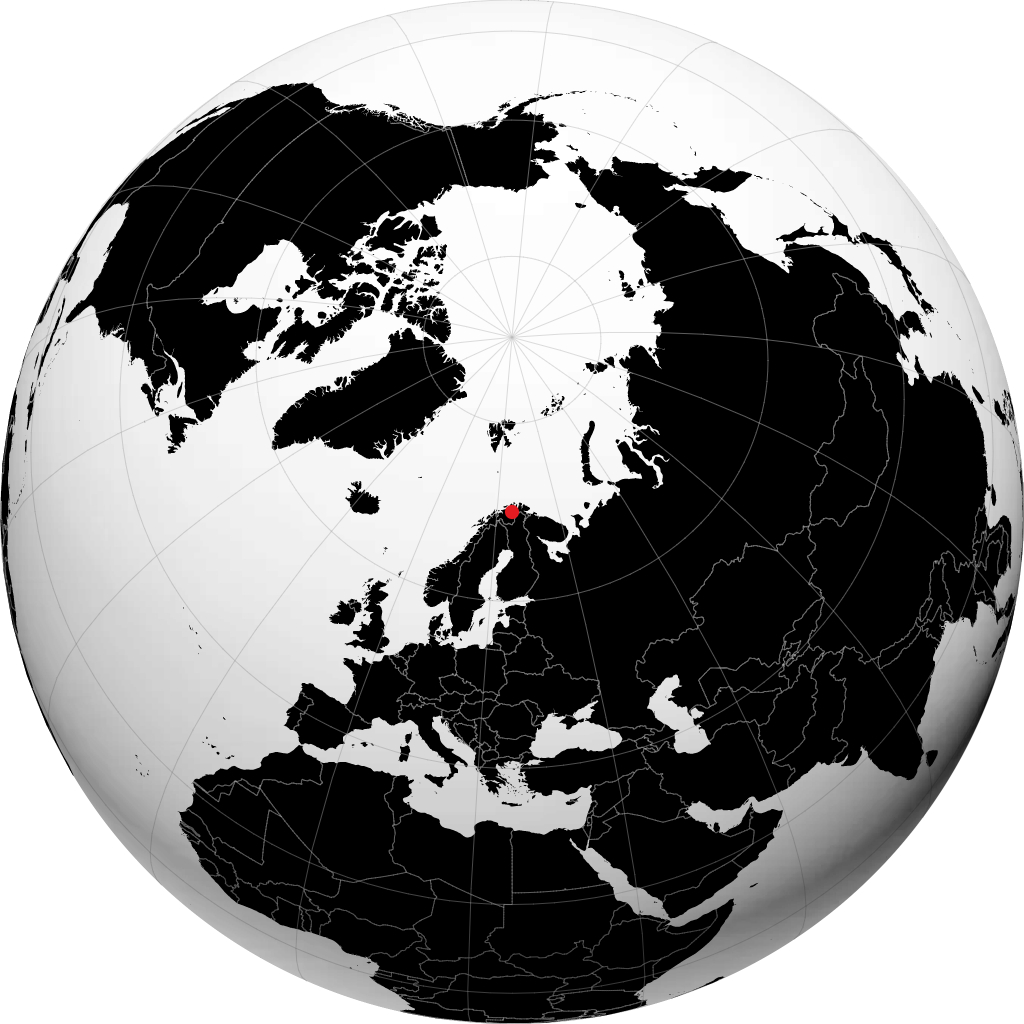 Lakselv sur le globe