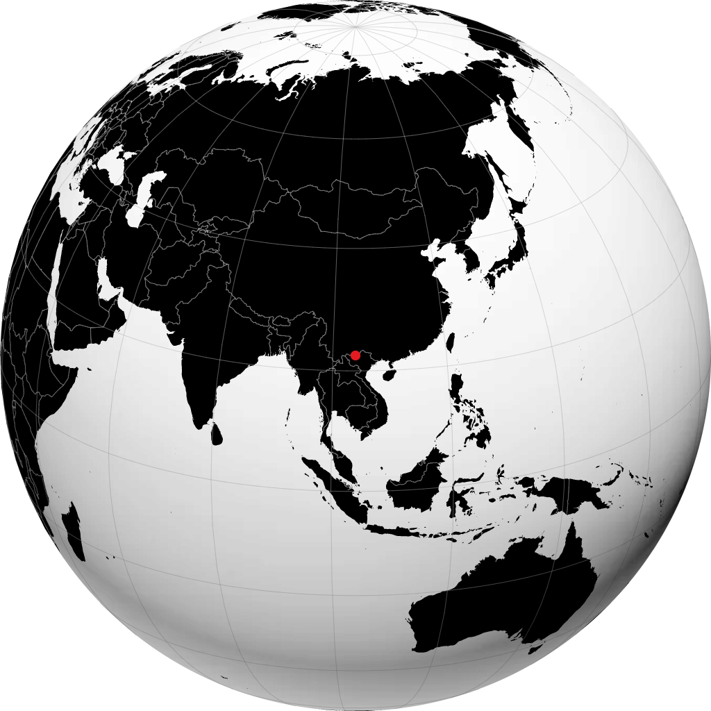 Lao Cai sur le globe