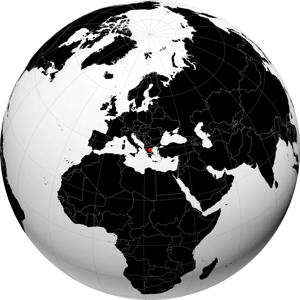 Larissa sur le globe