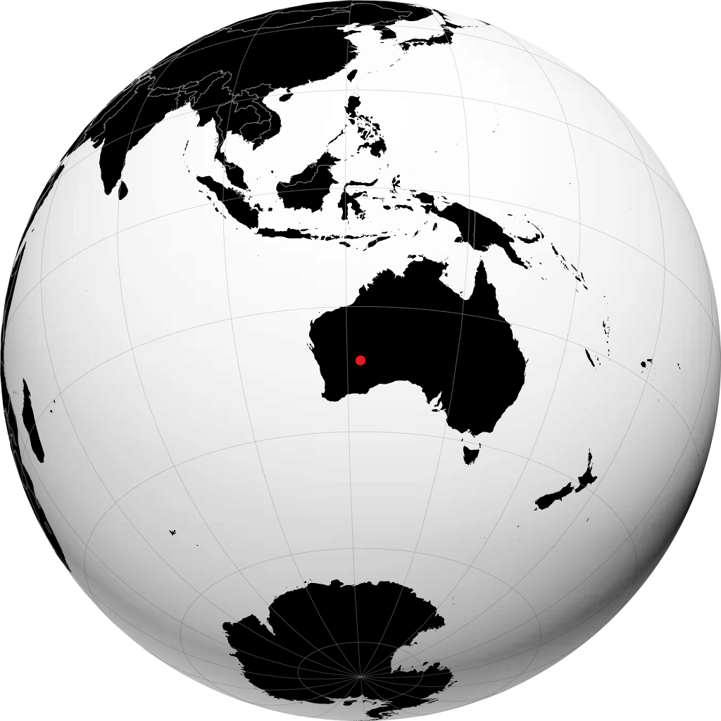 Laverton sur le globe