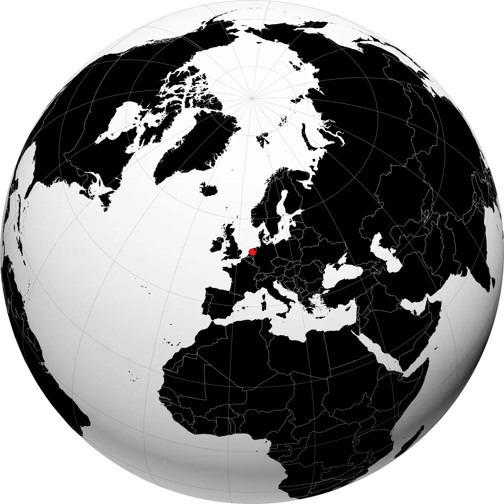Lelystad sur le globe