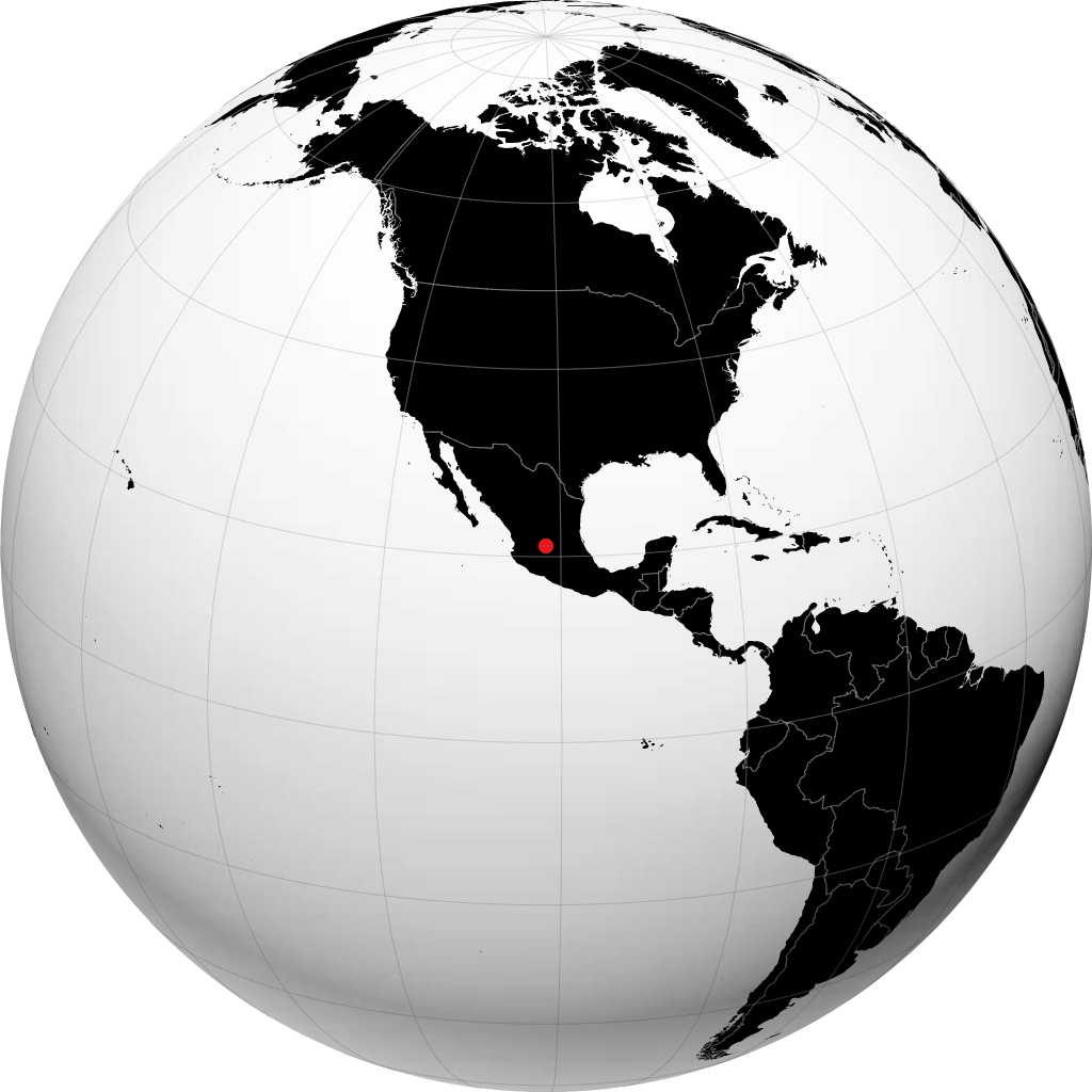 León de los Aldama sur le globe