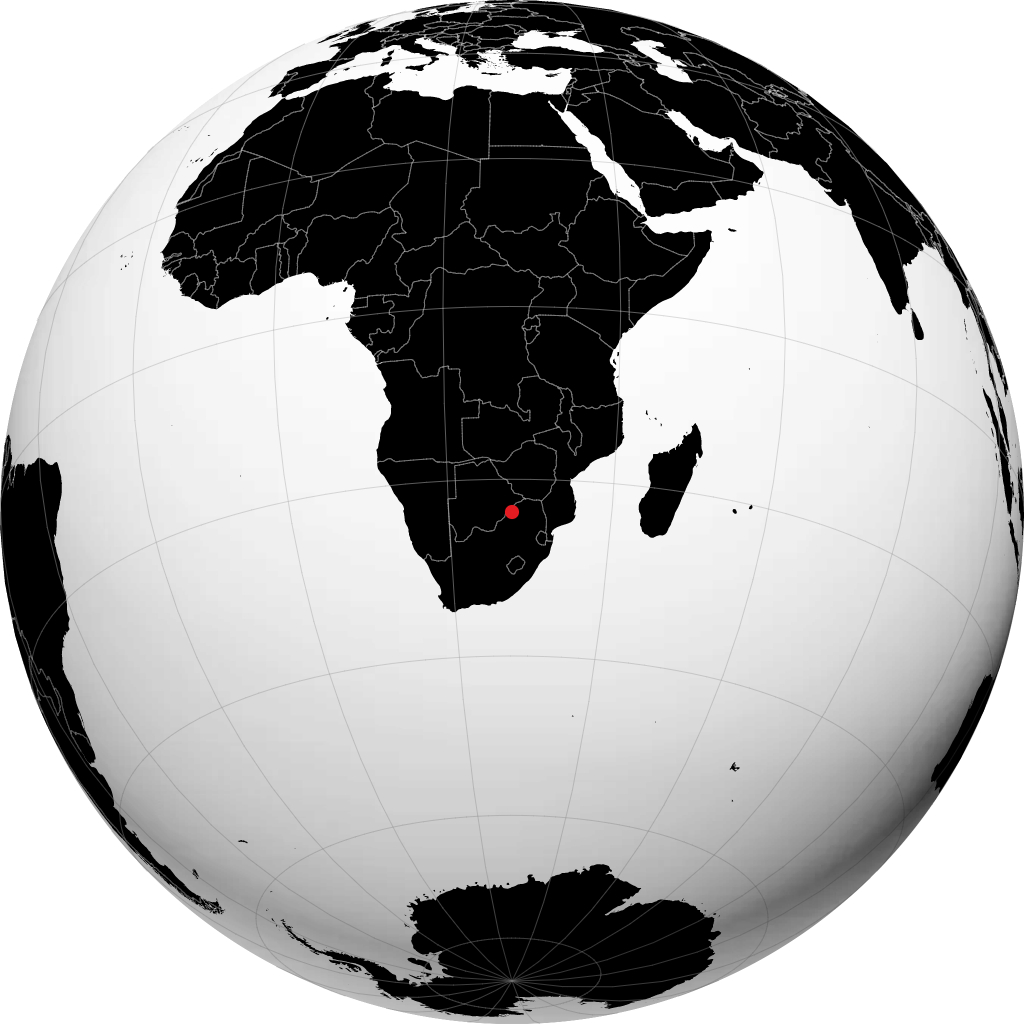 Lephalale sur le globe