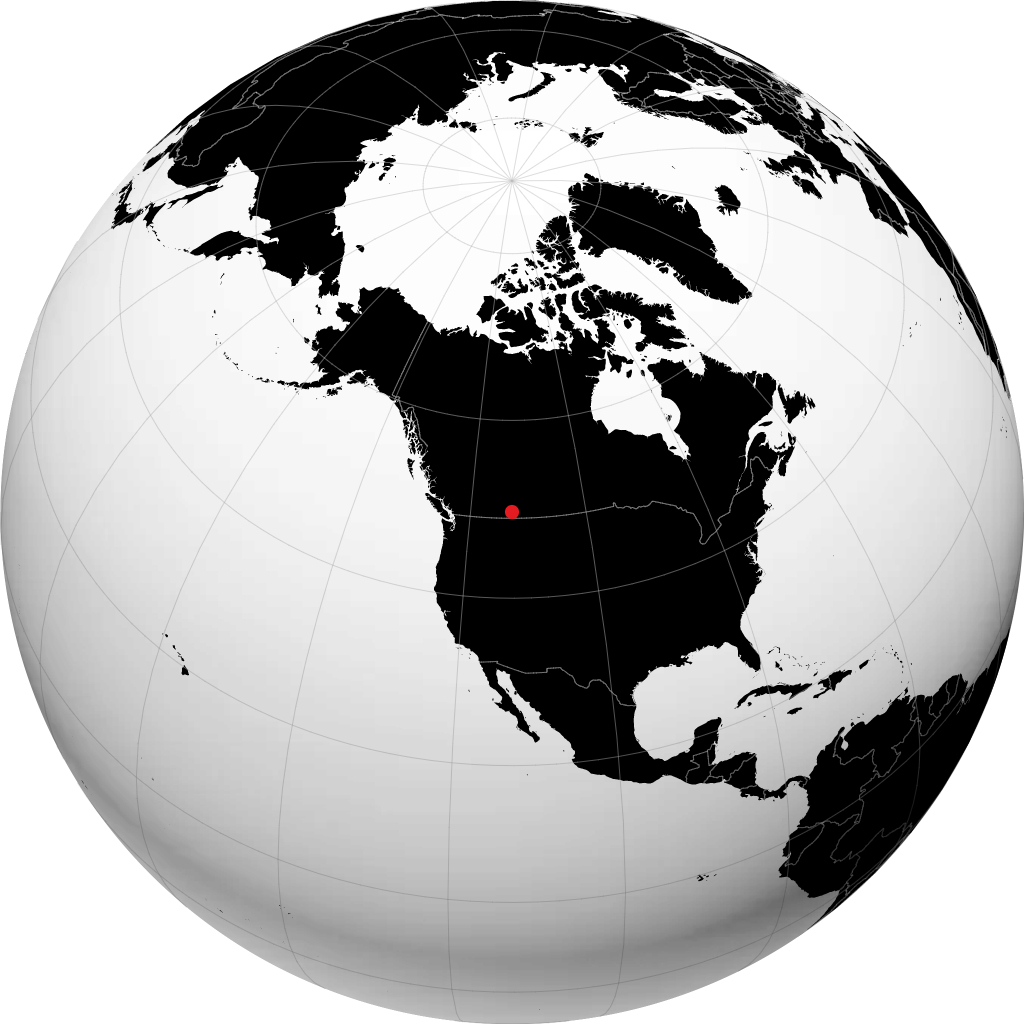 Lethbridge sur le globe
