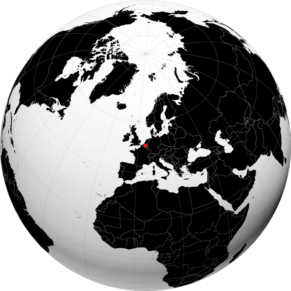 Louvain sur le globe