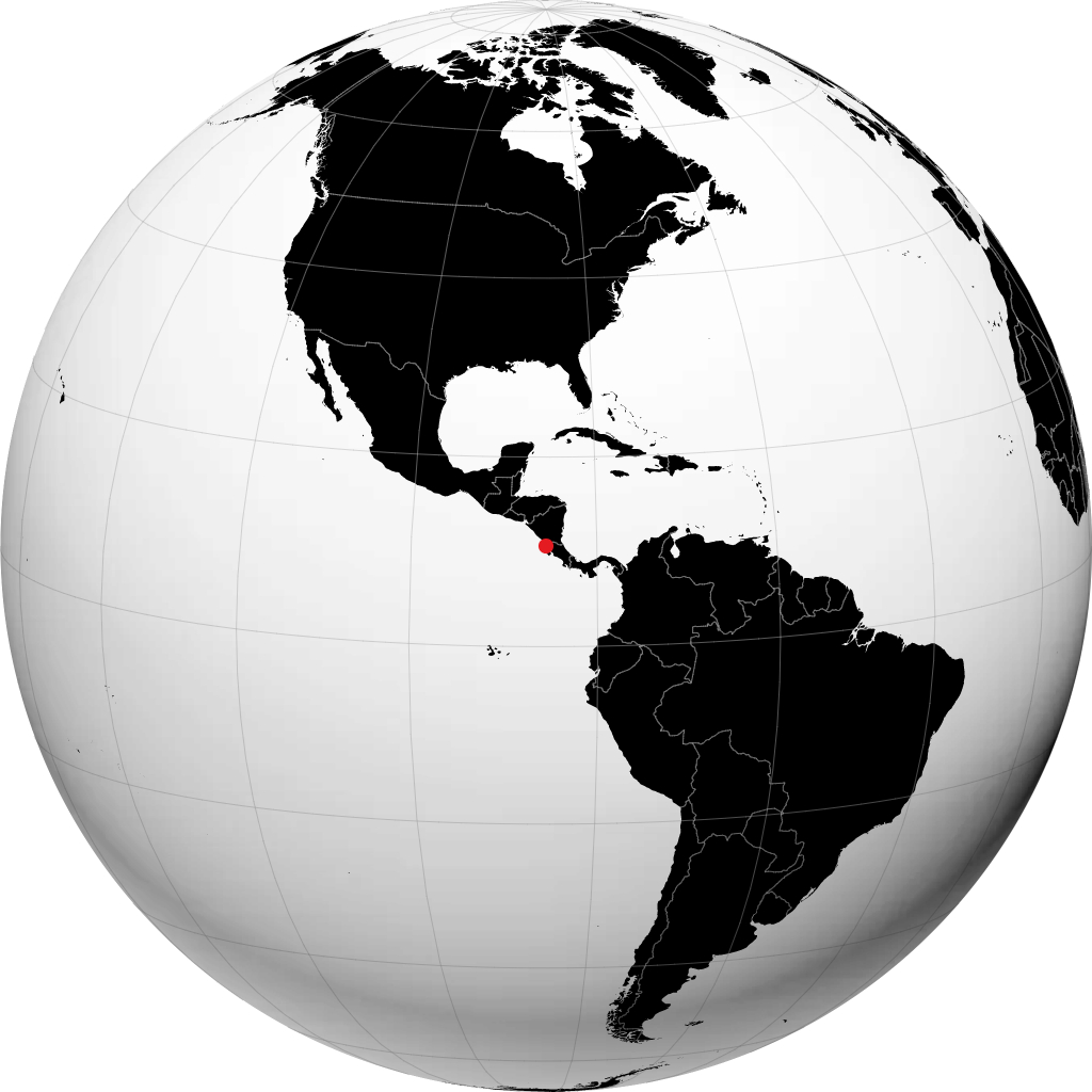 Liberia sur le globe