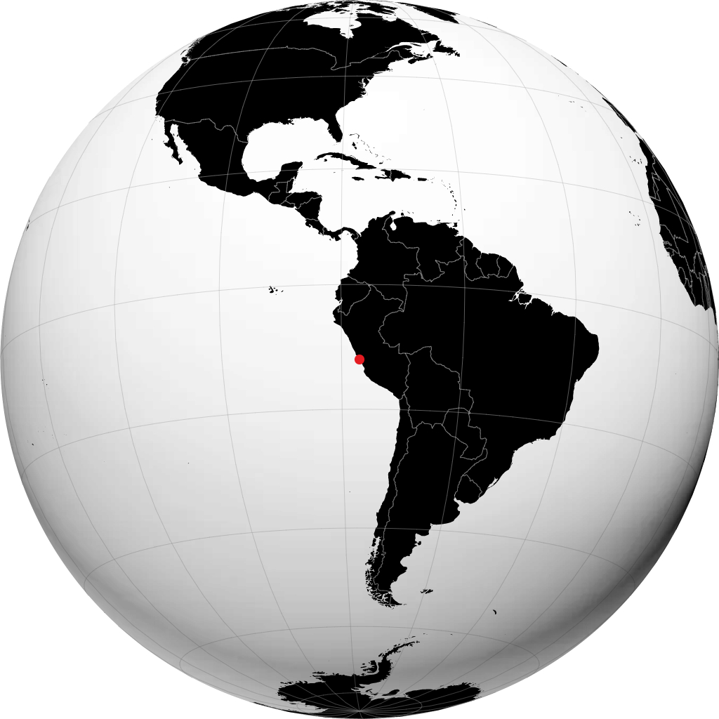 Lima sur le globe