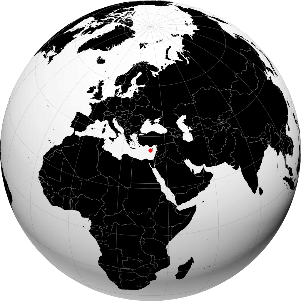 Limassol sur le globe