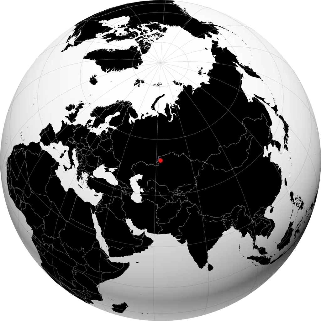 Lisakovsk sur le globe