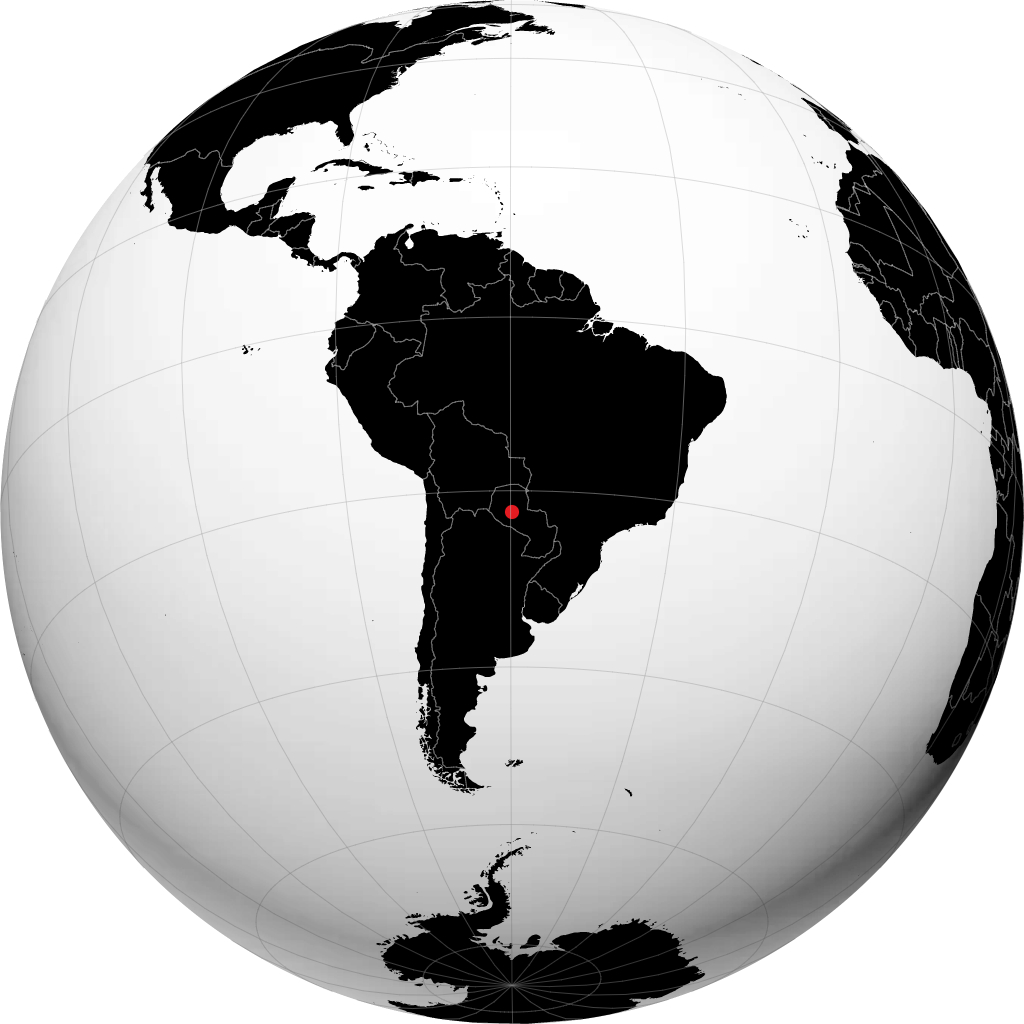 Loma Plata sur le globe