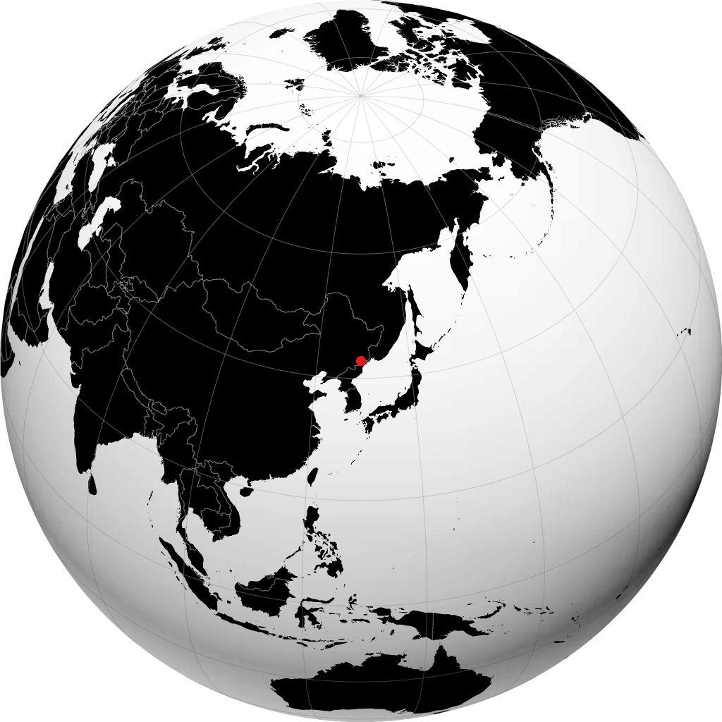 Longjing sur le globe