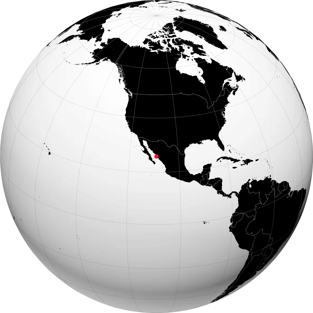 Los Mochis sur le globe