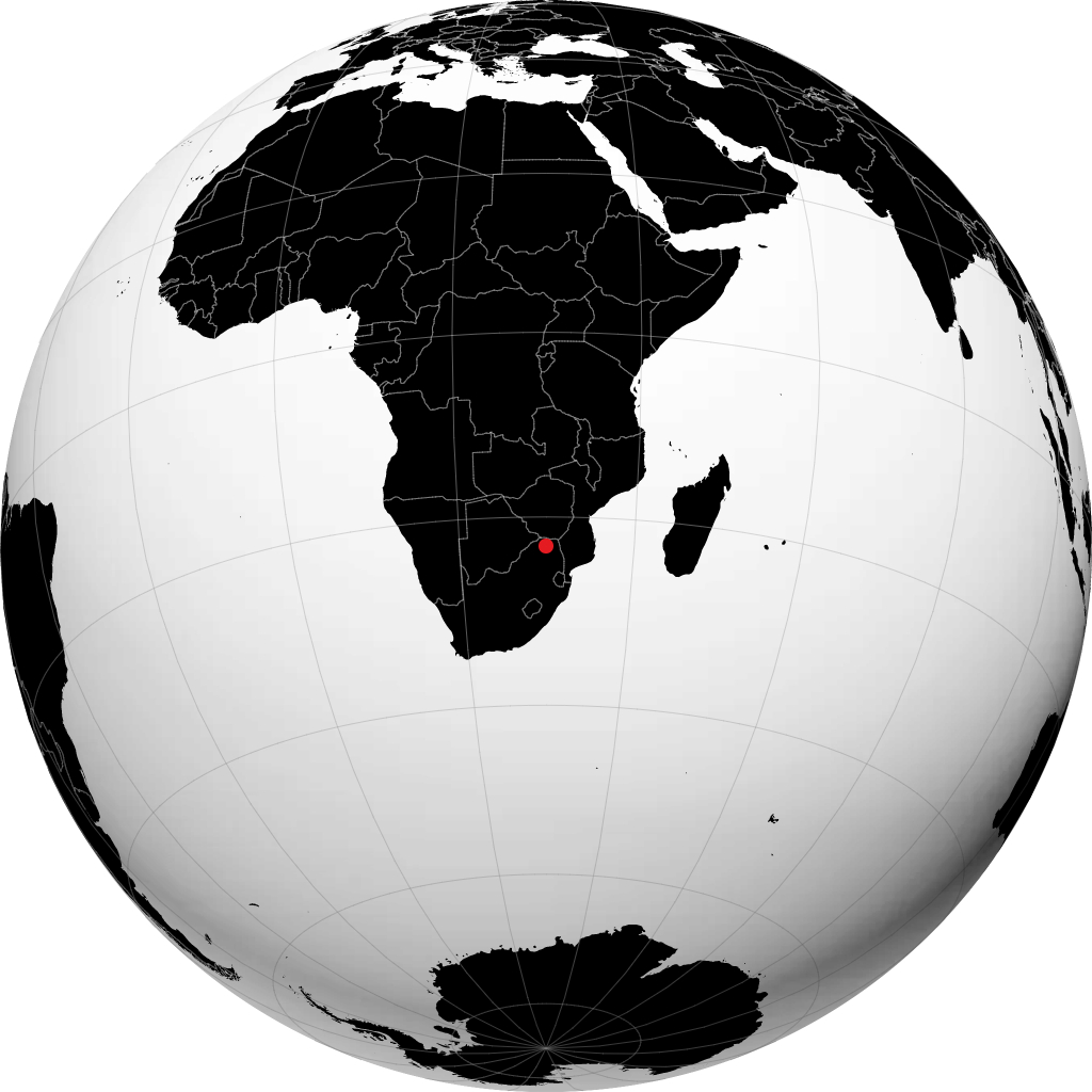 Louis Trichardt sur le globe