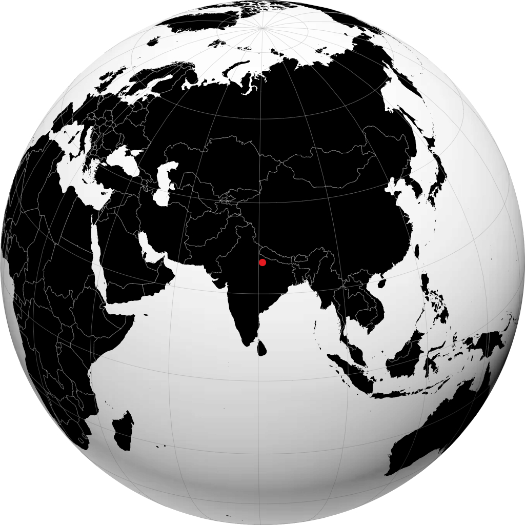 Lucknow sur le globe
