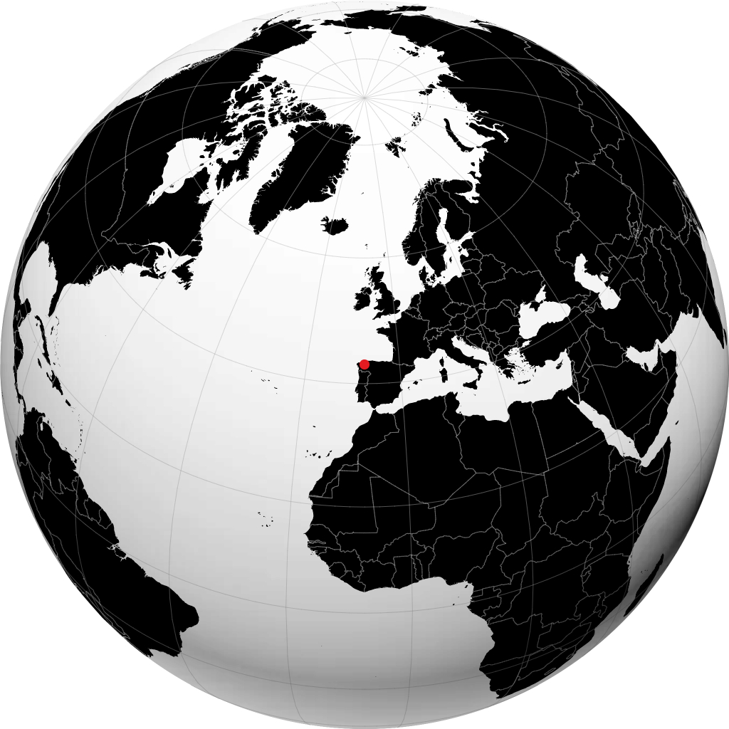 Lugo sur le globe