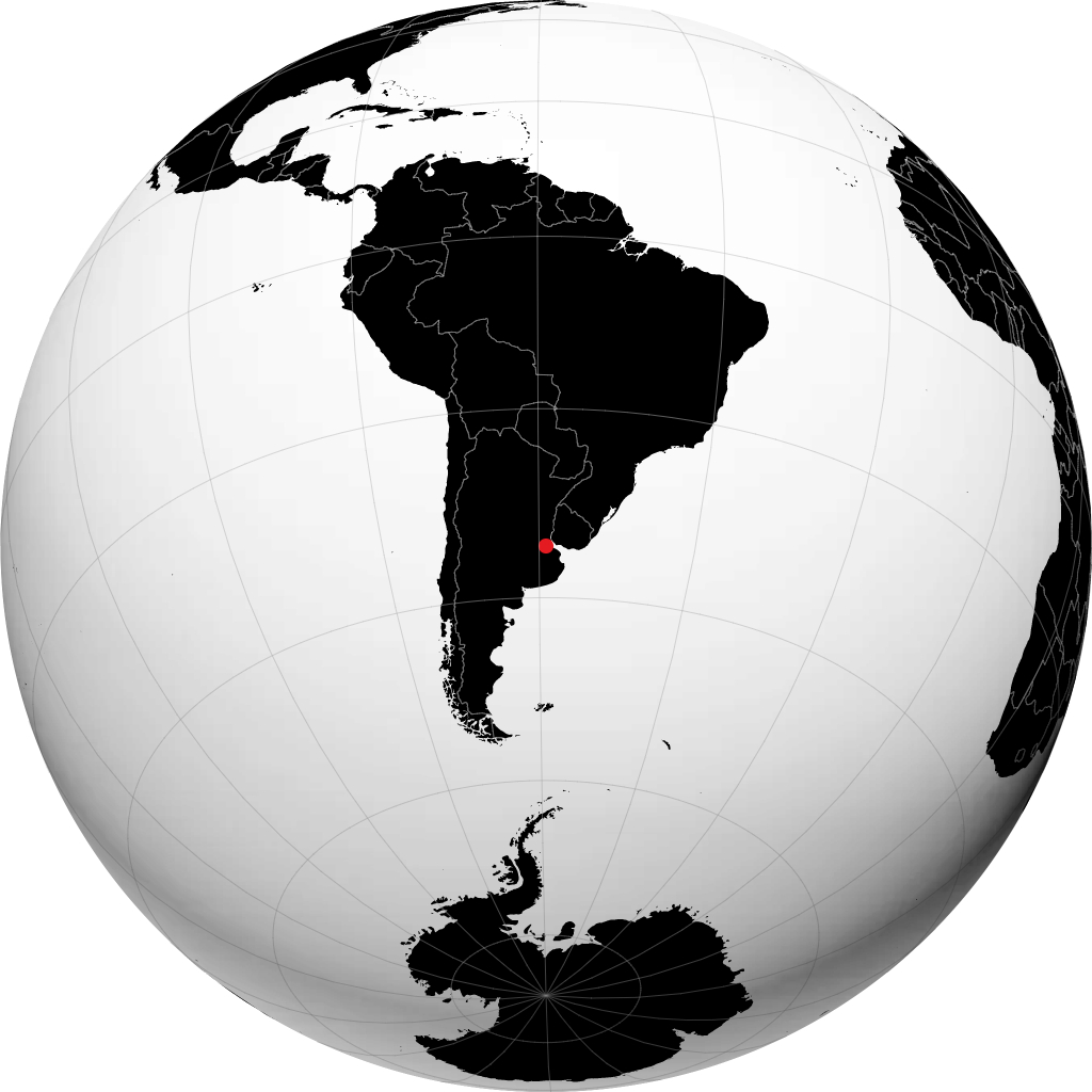 Luján sur le globe