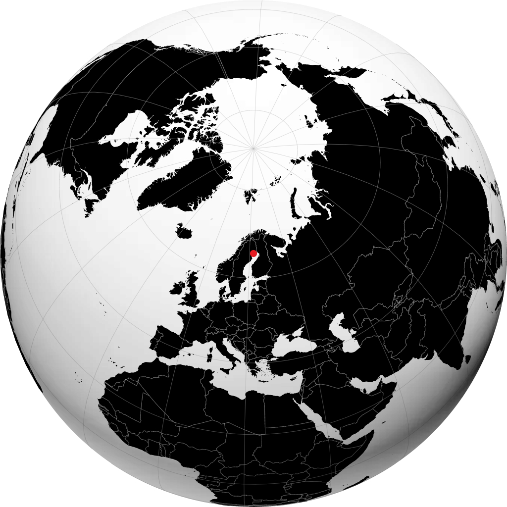 Luleå sur le globe