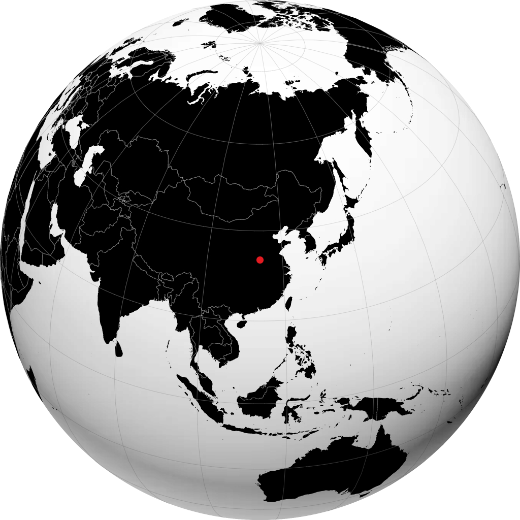 Luohe sur le globe