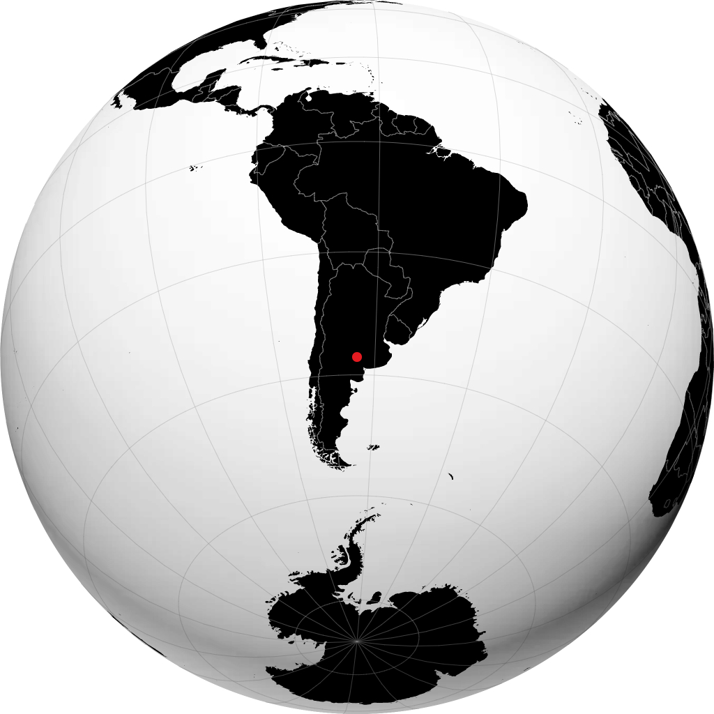 Macachin sur le globe