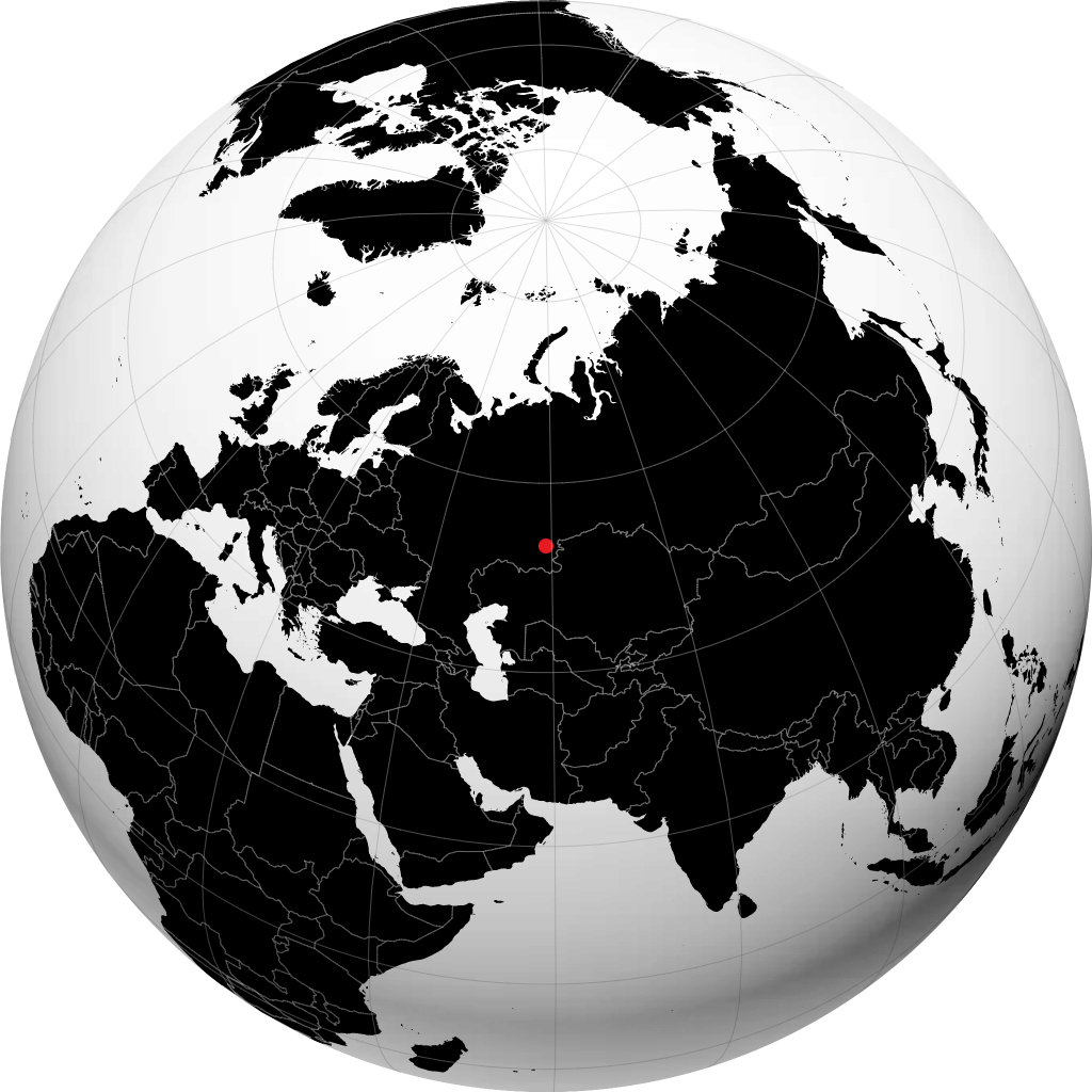 Magnitogorsk sur le globe