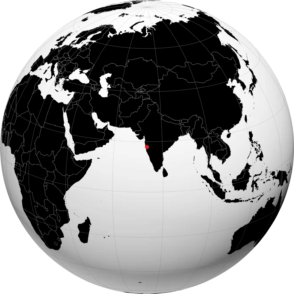 Mahabaleshwar sur le globe
