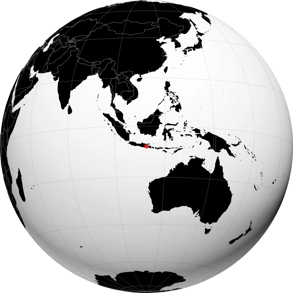 Malang sur le globe