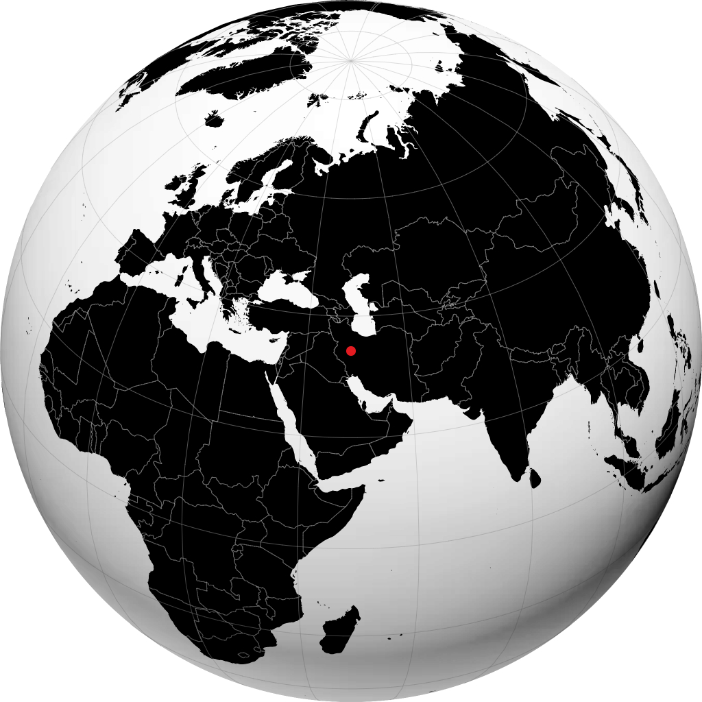 Malayer sur le globe