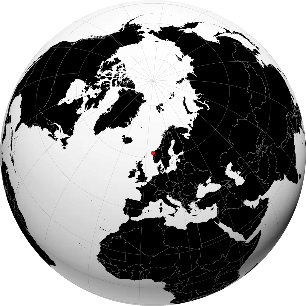 Måløy sur le globe