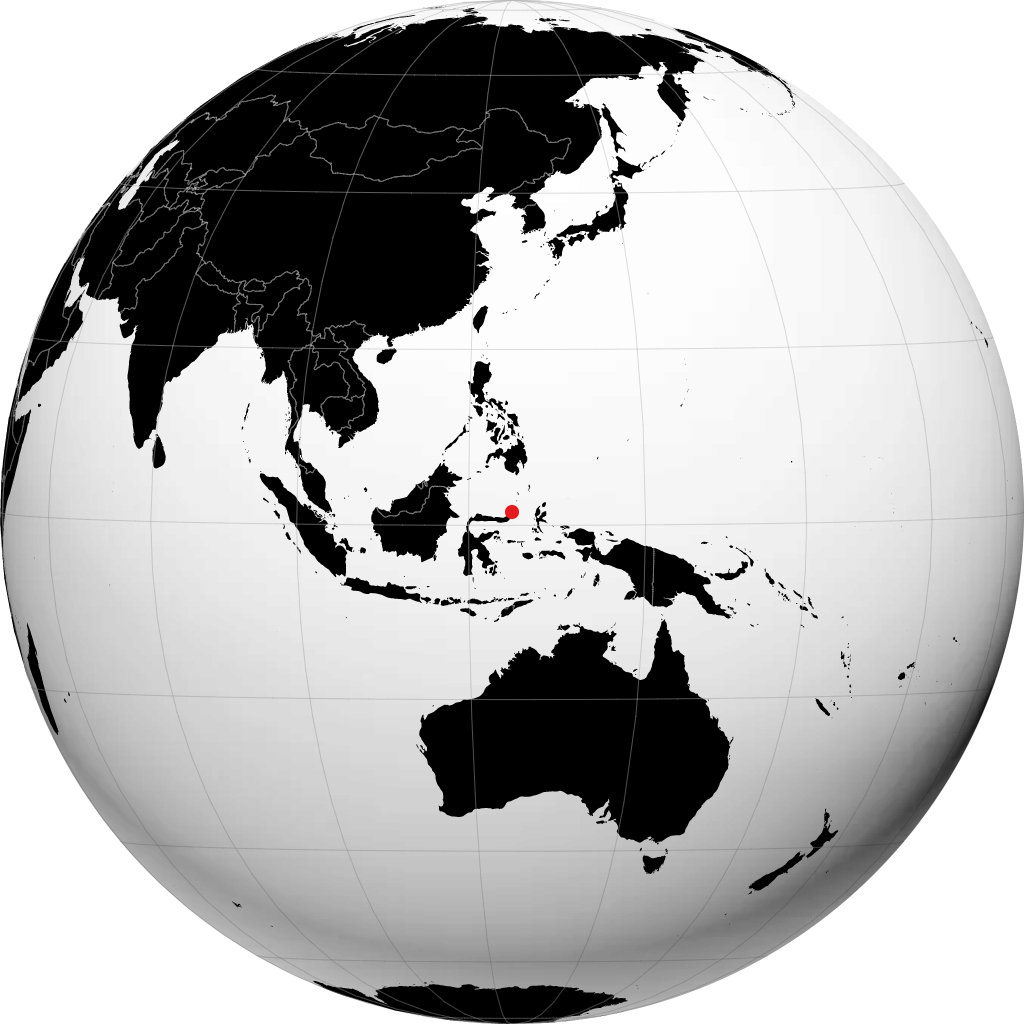 Manado sur le globe