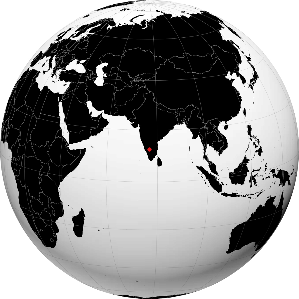 Mandya sur le globe
