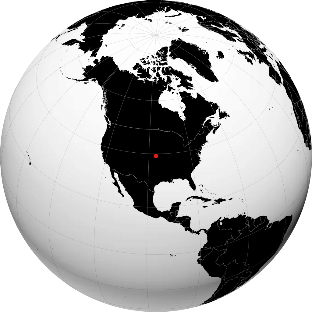 Manhattan sur le globe
