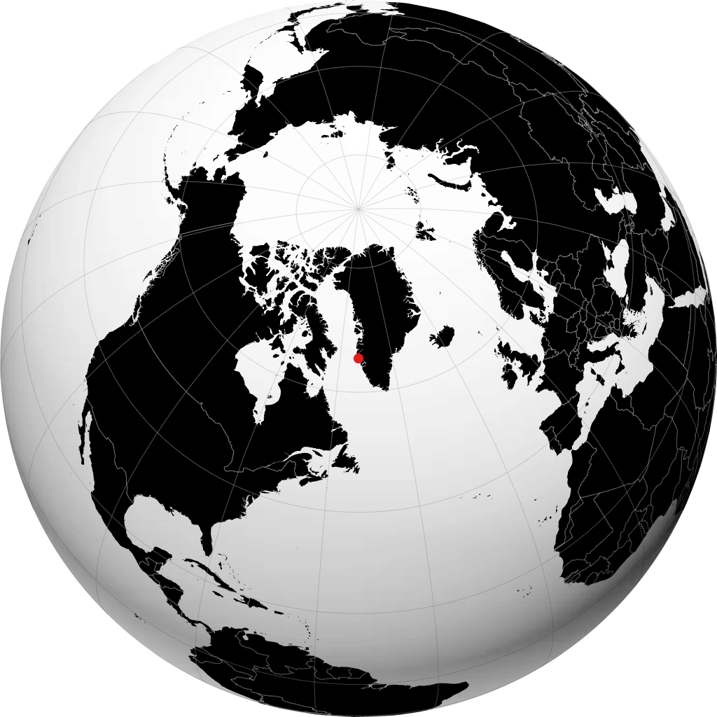 Maniitsoq sur le globe
