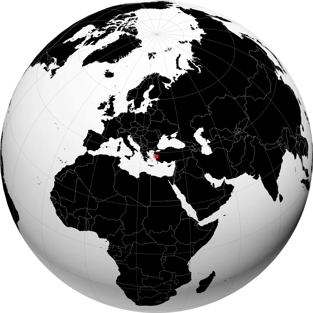 Manisa sur le globe