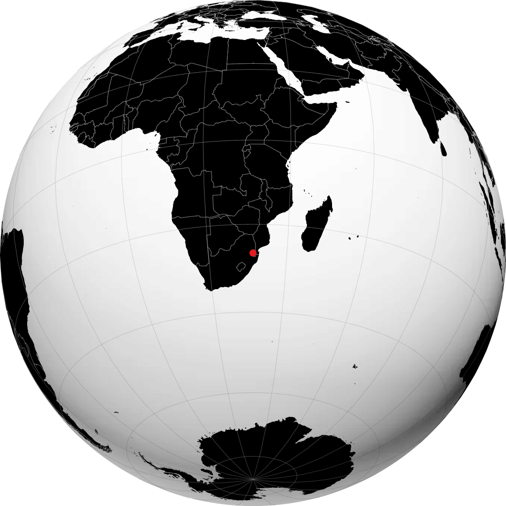 Manzini sur le globe