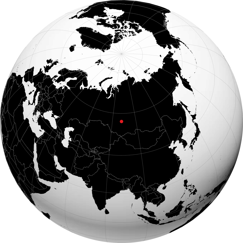 Mariinsk sur le globe