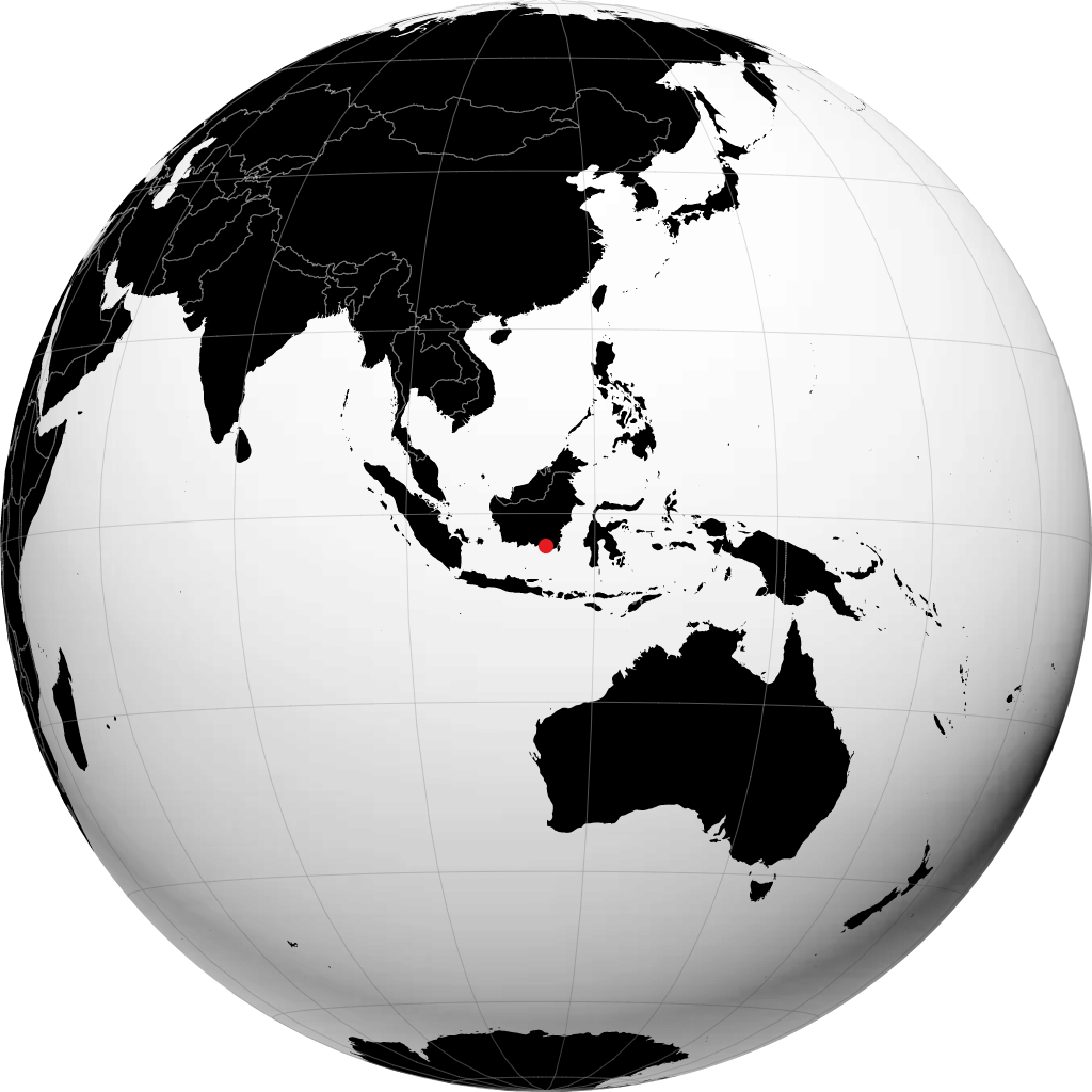 Martapura sur le globe