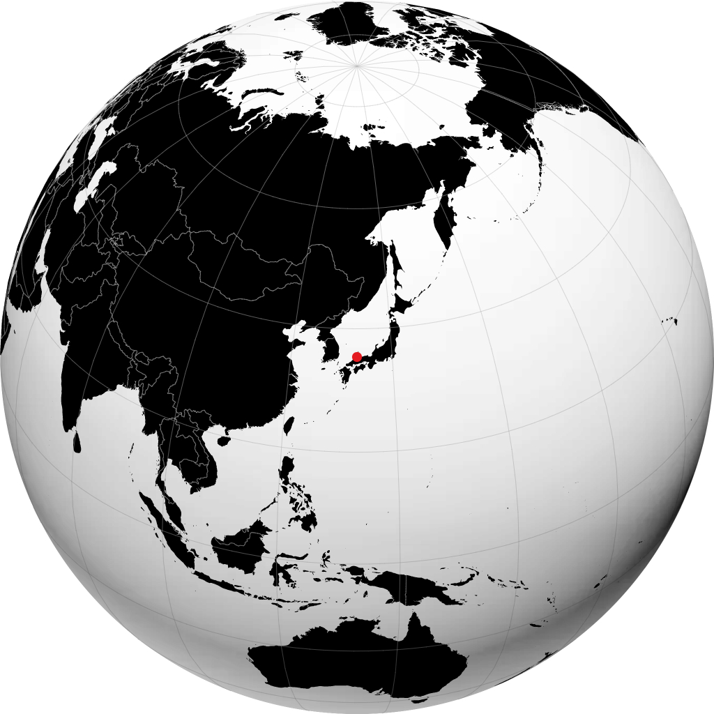 Matsue sur le globe