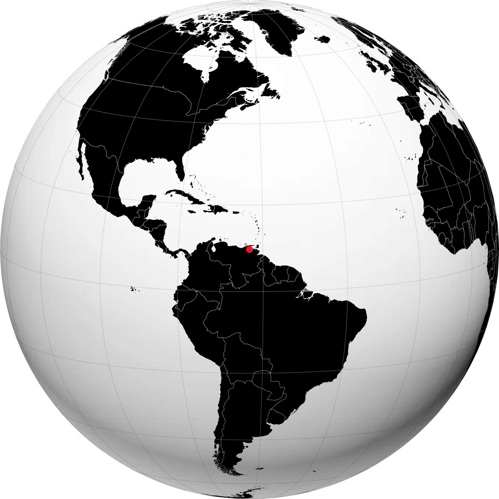 Maturín sur le globe
