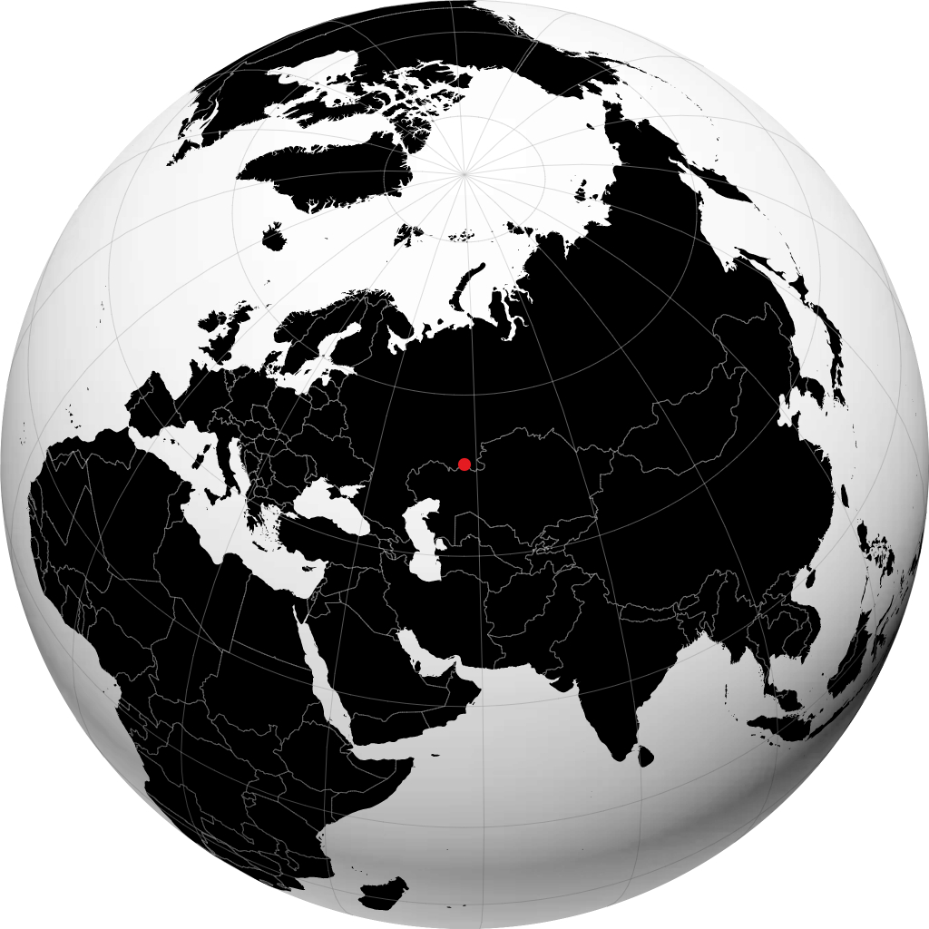 Mednogorsk sur le globe