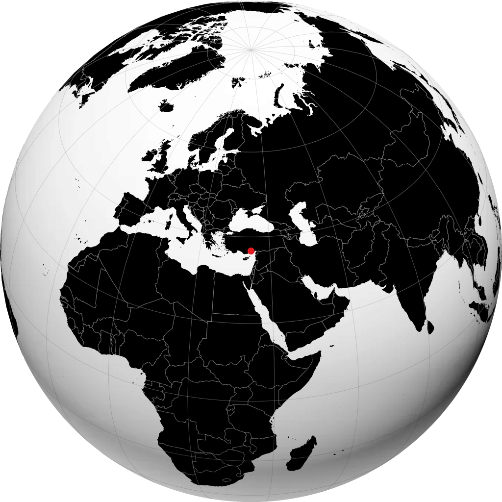 Mersin sur le globe