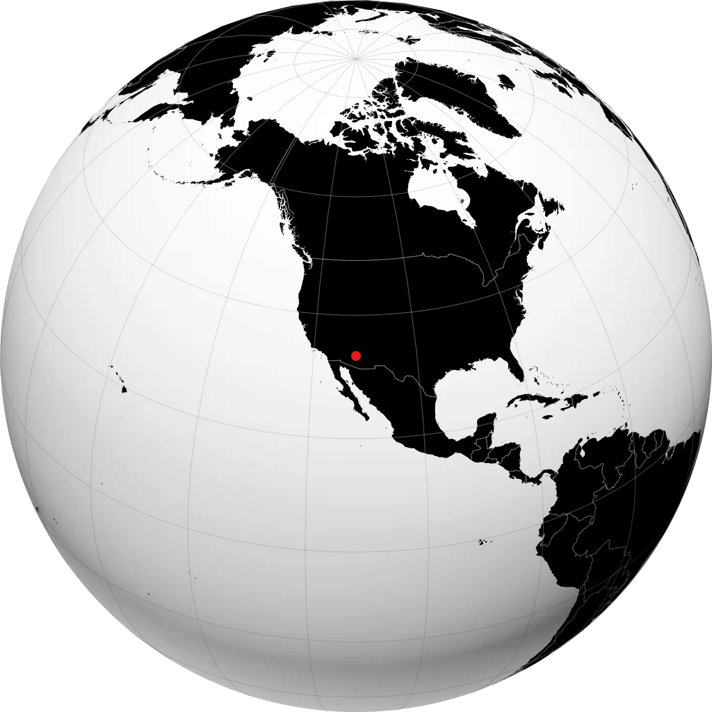 Mesa sur le globe