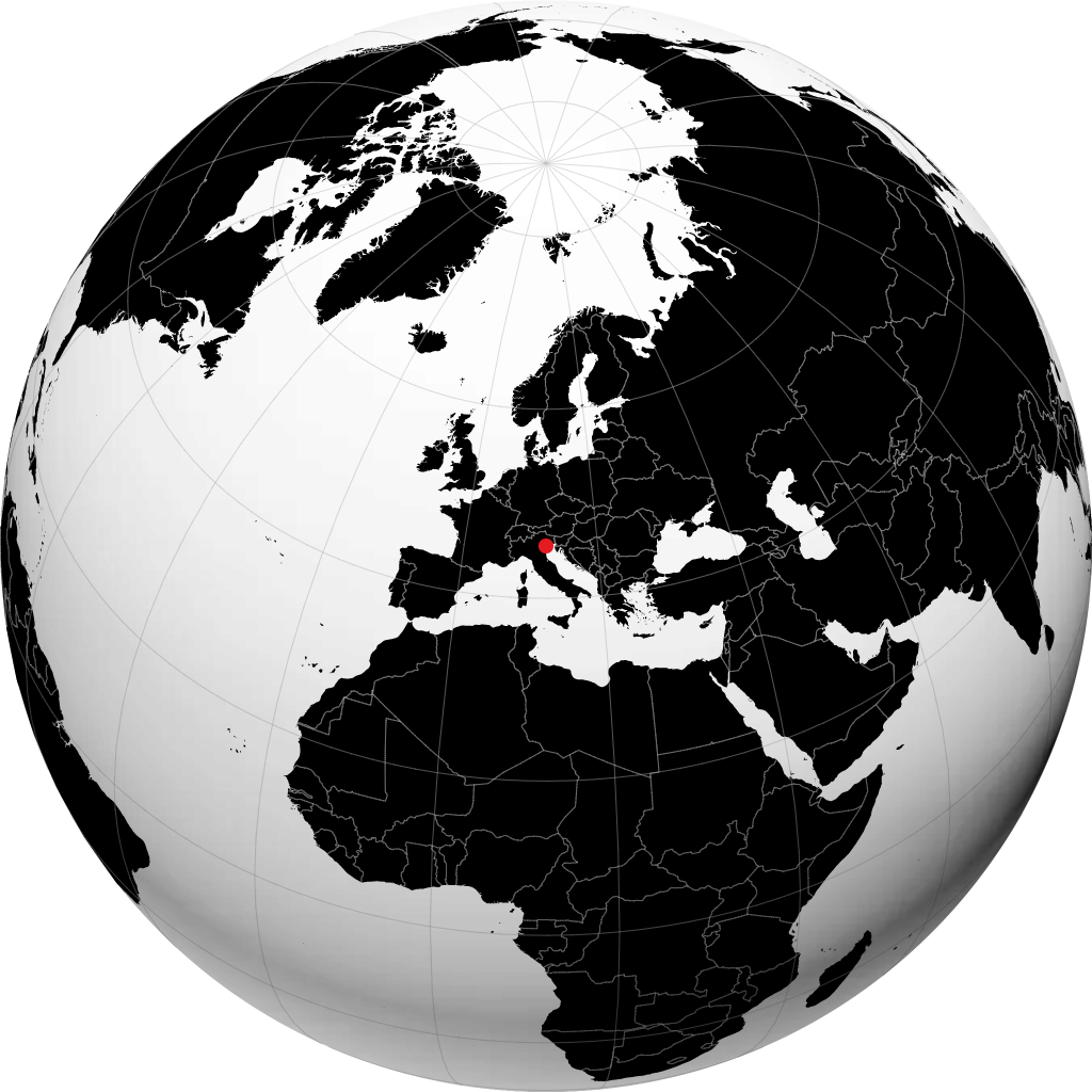 Mestre sur le globe