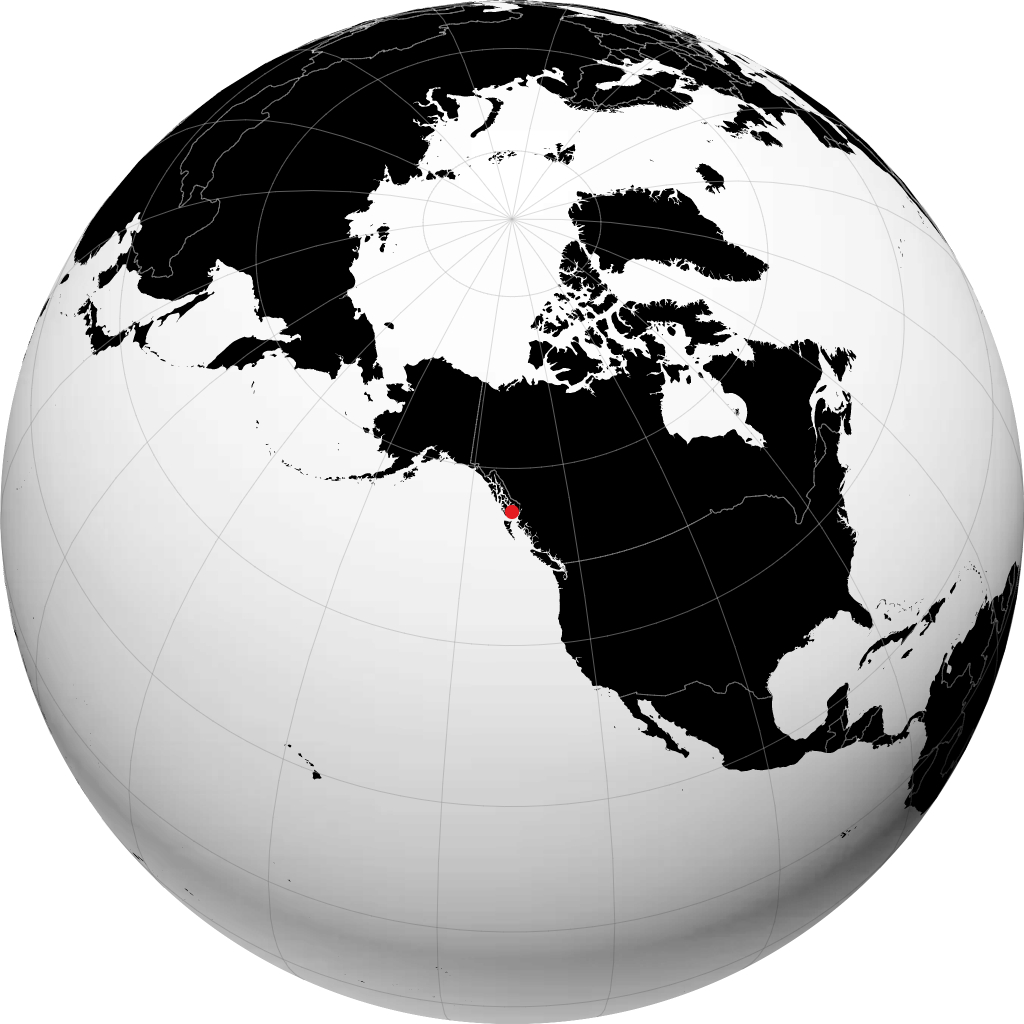 Metlakatla sur le globe