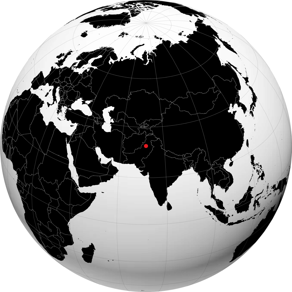 Mianwali sur le globe