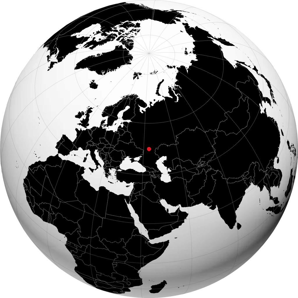 Mikhaylovka sur le globe