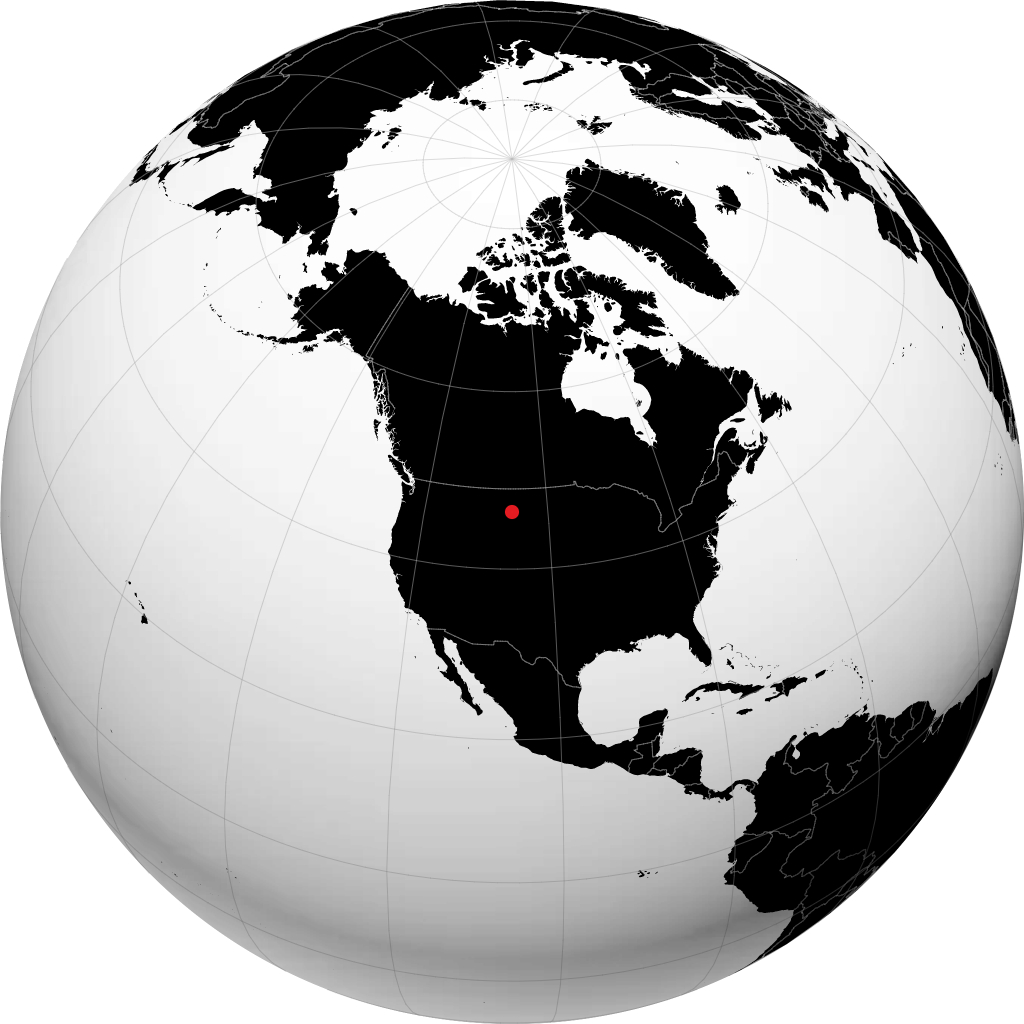 Miles City sur le globe